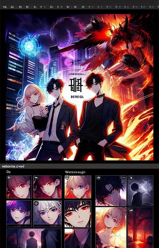 Anhelo Infernal Manhwa manhwa - portada ilustración