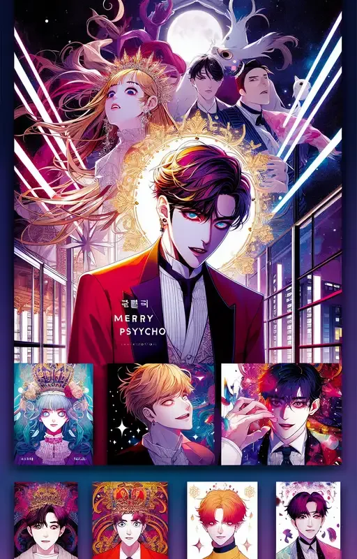 Merry Psycho Manhwa manhwa - portada ilustración